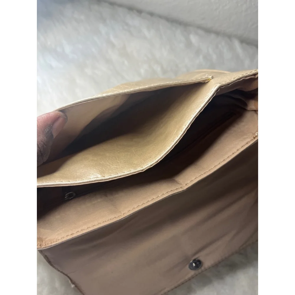 Nine West Tan Gold Crossbody Bag Purse